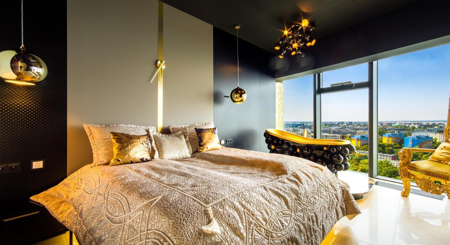 30Th+ Floor Apartments In Sky Tower Wroclaw Luaran gambar