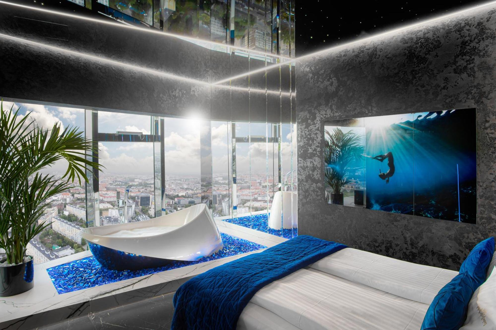 30Th+ Floor Apartments In Sky Tower Wroclaw Luaran gambar
