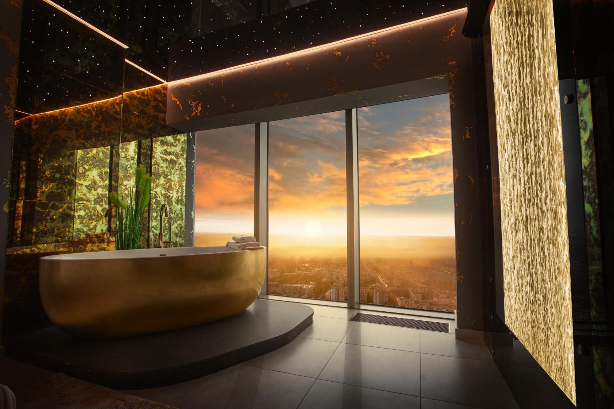 30Th+ Floor Apartments In Sky Tower Wroclaw Luaran gambar